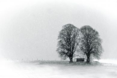 Himmel: Schneegestöber